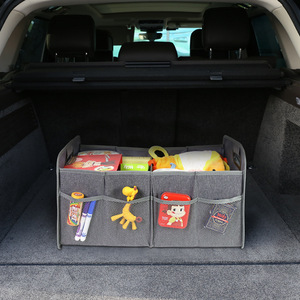 Organisateur de rangement pliable multi-compartiments pour coffre de voiture, idéal pour le <span class=keywords><strong>camping</strong></span>, les pique-niques, les fêtes, la randonnée, les SUV, les minivans et les camions, en tissu Oxford - Product Image 4