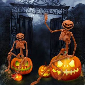 Décoration suspendue en plastique pour Halloween : Têtes de mort et squelettes d'horreur pour le Festival des Fantômes - Product Image 4