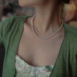 Collier de perles pour bébé Xiaomi, perle d'eau douce naturelle, véritable perle avec une forte luminosité, forme proche de la clavicule, chaîne - Product Image 1