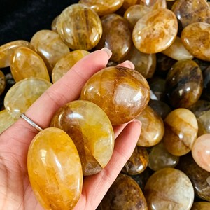 Cristaux en gros, pierres de guérison polies faites à la main, Quartz Golden Healer, pierres de paume, sphères, tours, cœurs, gouttes d'eau, ornements - Product Image 3