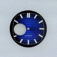 NH35 Skeletonized Surface Green Luminous pour Nautilus Dial Perfect Fit for 30.5mm Watches with NH38 Movement