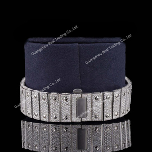 นาฬิกาโมอิสซาไนต์แบบ Iced Out ผ่านการทดสอบ<span class=keywords><strong>เพชร</strong></span> ชุบทอง ความใส <span class=keywords><strong>VVS</strong></span> ระบบอัตโนมัติ กันน้ำ - Product Image 6