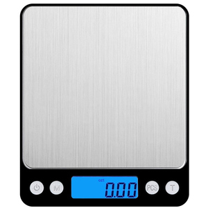 Plateforme de pesage électronique numérique J&R Silver Superior Mini 3 kg en acier inoxydable - Product Image 3