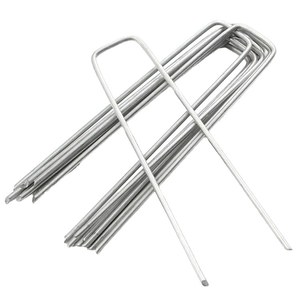 Clous pour gazon artificiel certifiés TUV Saitong Hardware, en acier galvanisé, plaqués zinc, en forme de U, plats, pour solutions de quincaillerie générale - Product Image 1