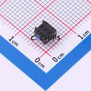 HX 4.5x4.5x4.5H B3JTP Tactile Switch SMD,4.5x4.5mm Switch Single Pole Single Throw Round Button 2.5N Horizontal Mount - Product Image 2