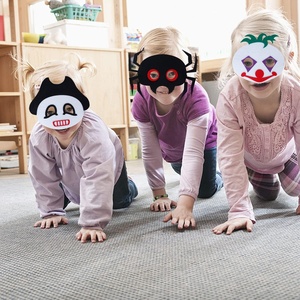 110 Uds. Múltiples estilos ecológicos de alta calidad de fieltro para niños, máscaras de Cosplay de Halloween para fiesta de disfraces de Halloween - Product Image 5