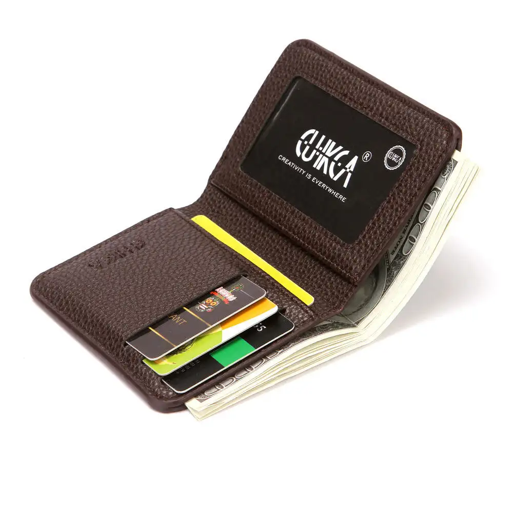 Popular Small Size Business Mens Leather Card Holder