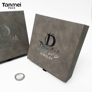 Custom Logo Grey Luxury Drawer Jewelry <b>Box</b> Sliding <b>Gift</b> Packaging for Necklaces <b>Earrings</b> and Bracelets - Product Image 4