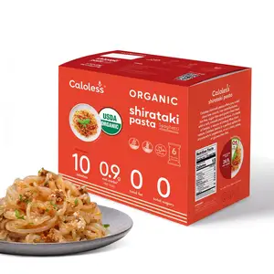 Konjac organik pasta bebas gluten tas mie instan spageti makanan tanpa karbohidrat ramah vegan sup ramen miso sehat