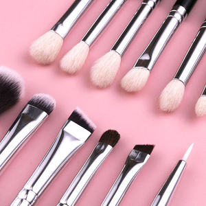Ensemble de 12 pinceaux de maquillage professionnels pour le visage et les yeux, poils de chèvre, pour les yeux, les sourcils, le liner, les lèvres, outil cosmétique, kit de pinceaux de maquillage pour les yeux - Product Image 4