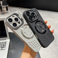 Nouvelle Coque Souple en TPU à Dissipation Magnétique avec Support Cache pour iPhone 17 16 15 14 13 Pro Max et iPhone 16 15