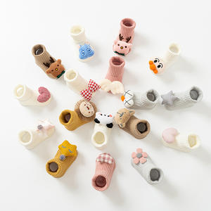 <span class=keywords><strong>Calcetines</strong></span> de Algodón Suaves para Recién Nacidos, Antideslizantes, de Media Pantorrilla, con Dibujos Animados, para Bebés - Product Image 1