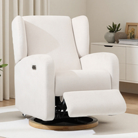 Canapé moderne de luxe de haute qualité, meubles en tissu, fauteuil inclinable électrique simple pivotant pour salon