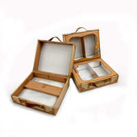 Nouvelle boîte cadeau magnétique vintage haut de gamme créative avec plateau compartimenté et puits de lumière
