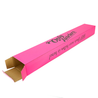 Caja de Regalo Rosa con Logotipo Personalizado, Empaque de Cartón Premium para Ropa de Ballet y Artículos Largos, Ecológica, Resistente y Moderna