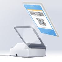 Escáner de pago de escritorio para supermercado, lector de código de barras, lector de código QR automático 1D/2D
