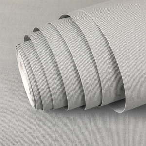 Moderne Tapete Einfarbige PVC selbst klebende Rolle Wasserdichtes strukturiertes Schlafzimmer Tapeten für Wohnung - Product Image 3