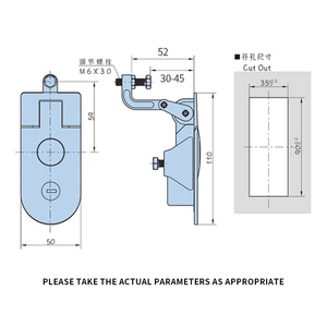 Khóa hộp đồ nghề xe tải RV Hengsheng MS609 có thể điều chỉnh, khóa nén bằng hợp kim kẽm, khóa nén tủ, khóa nén - Product Image 6