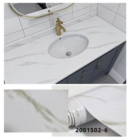 DUUEIHHUER Moderne Marbre Contact Papier Peel Stick PVC Papier Peint Amovible Armoires Tiroir Cuisine Salle De Bains Chambre Ménage