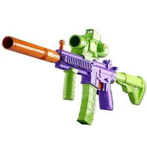 ألعاب الأطفال الرائعة المزودة بطباعة ثلاثية الأبعاد لمحاكاة مسدس الأطفال وألعاب الأطفال لعبة لطيفة مضادة للضغط وإطلاق طلقات طرية M416 قناص وقاذفة