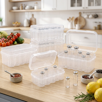 Boîte de rangement en plastique PP de qualité industrielle, empilable, rectangulaire, avec support pour logo personnalisé