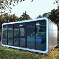 Offre Spéciale moderne luxe Apple cabine espace Capsule maison installation rapide paquet plat en acier pour les vacances utiliser en plein air bureau Pod