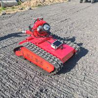 Robot de lutte contre les incendies résistant aux hautes températures, équipement de surveillance incendie télécommandé sur chenilles, pour la réponse aux incendies et le sauvetage en zone de combat