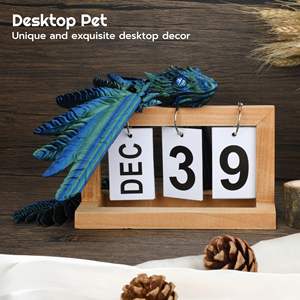 ปี 2024 ฟิกเกอร์แอคชั่นแบบขยับได้ ปีกขนนกมังกรไวเวิร์น ผลิตด้วยเครื่องพิมพ์ 3 มิติ วัสดุ PLA ได้รับการรับรองมาตรฐาน ASTM น้ำหนัก 80 กรัม ของเล่นฟิดเจ็ตปีใหม่ - Product Image 5