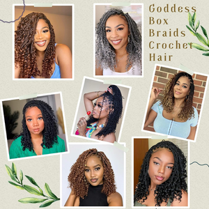 <span class=keywords><strong>Extensiones</strong></span> de Cabello Ombre <span class=keywords><strong>con</strong></span> Puntas Rizadas Estilo Bohemio, <span class=keywords><strong>Trenzas</strong></span> Box Braids Cortas <span class=keywords><strong>con</strong></span> Puntas Rizadas, Cabello de Ganchillo Estilo Bohemio - Product Image 5