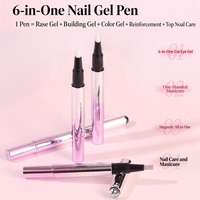 Stylo de vernis à ongles magnétique 7-en-1 effet œil de chat, portable, gel UV LED monodose, vernis gel soak-off pour nail art, usage domestique et professionnel