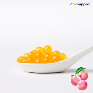 พีชป๊อปปิ้งโบบา 130 กรัม แบบถ้วย ฮาลาล HACCP สำหรับร้านชานมไข่มุก รับผลิตแบบ OEM - Product Image 2