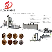 Expédition dans le monde entier Installation Meilleure qualité Machine de fabrication d'aliments pour chiens Poisson Nouveau produit 2020 Machine à croquettes fournie pour poisson