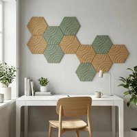 Panneau mural en feutre réutilisable, amovible et pliable, auto-adhésif, installation facile, panneau écologique insonorisant pour mémos de bureau