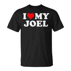 Camiseta I Love My Joel, color negro, unisex, talla para adultos M L XL XXL - Product Image 2