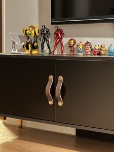 Boutons d'armoire en <span class=keywords><strong>cuir</strong></span> modernes contemporains poignées de tiroir à boutons en métal pour la décoration intérieure et les boutons de <span class=keywords><strong>commode</strong></span> de garde-robe de chambre d'enfants - Product Image 4