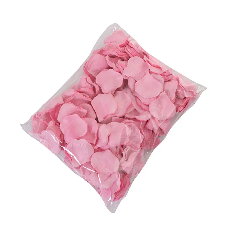 silk rose petals colorful artificial rose flower petals for wedding Valentines Wedding Romantic Night Party Table Dining Room