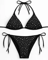 도매 라인스톤 다리미 부착 DIY 브라 팬티 라인스톤 비키니 디자인 핫픽스 애플리케이션 글리터 라인스톤 모티브 전사