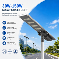 LECUSO LED IP66 Puissant 30W 60W 80W 100W 120W 150W Contrôleur Tout-en-un pour Lampadaire Solaire