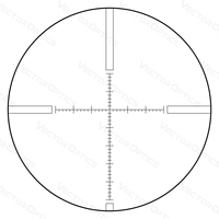 Lunette de chasse Vector Optics Sentinel 4-16x50 SFP avec laser point rouge, entièrement multicouche, parallaxe latérale minimale 10 yards, tourelles réglables