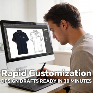 T-Shirt da Golf per Uomo in Poliestere di Alta Qualità, Design Personalizzato con Logo Ricamato, Maglietta con Stampa Semplice, Polo per Uomo - Product Image 2