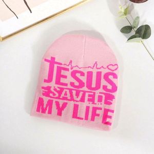 Gorros de Punto Unisex de Moda para Invierno, Gorros con Diseño de Jesús, Tejido Jacquard, Logotipo Personalizado, Transpirables, Impermeables, para Viajar, 100% - Product Image 4