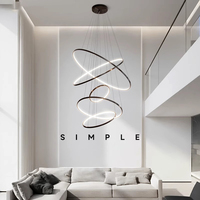 Lustre LED Moderne Intensité Variable Design Créatif Contemporain Suspension Luminaire Réglable