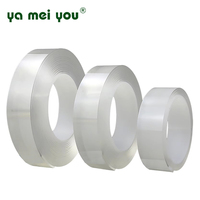 Cinta Adhesiva Nano de Doble Cara de Alta Adhesión con Ganchos Sin Residuos, Cinta Adhesiva Acrílica de Doble Cara, Transparente, Impermeable