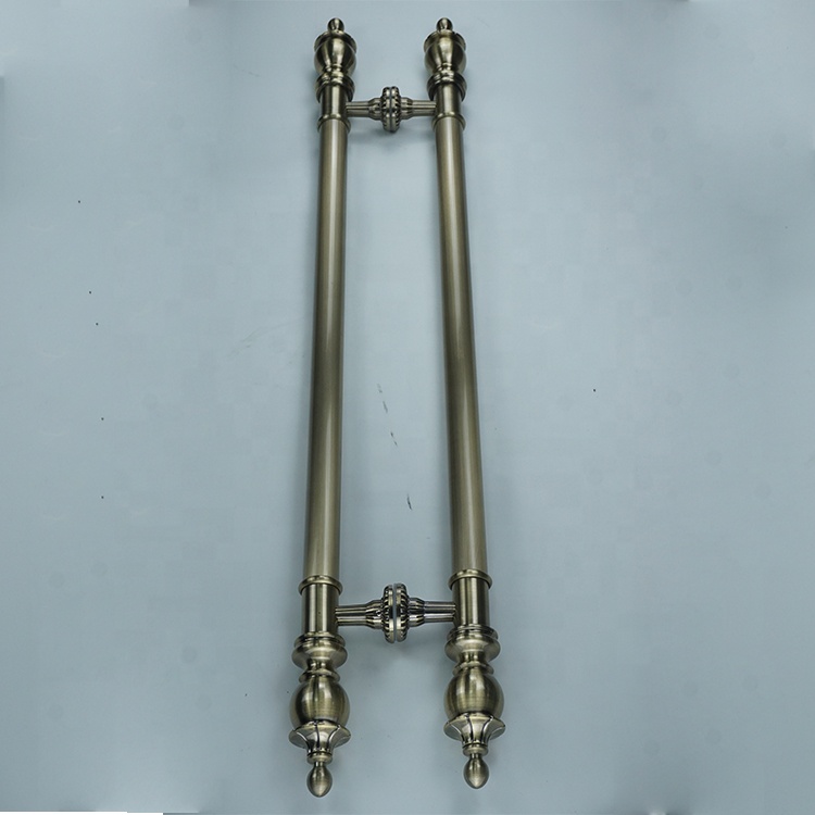 Tencro Poignée De Porte De Douche Ronde En Acier Inoxydable Massif Poli (30 Mm