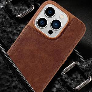 Funda de teléfono de cuero para Iphone 15 14 13 12 11 Xr Xs Max Pro Plus personalizar alta calidad Tpu Pc fundas móviles Sjk399 Laudtec - Product Image 3