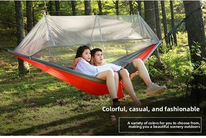 <span class=keywords><strong>Hamac</strong></span> en nylon style vintage pour 2 <span class=keywords><strong>personnes</strong></span>, résistant aux déchirures, marque OEM, capacité de 200 kg, toutes saisons, camping en plein air, plage, fête - Product Image 2