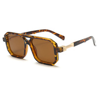 Meilleur prix, lunettes de soleil pour femmes, style vintage polyvalent, monture ronde à double pont, charmantes et populaires