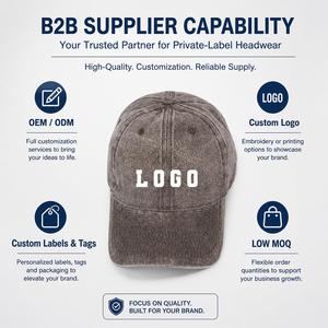 Custom Logo Vintage Washed Cotton Baseball Cap - 6 Panel Adjustable Unstructured <b>Dad</b> <b>Hat</b> for Brands and Wholesale Collections - Product Image 5
