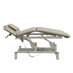 HICOMED portatile moderno in pelle sintetica salone di bellezza massaggio letto di terapia fisica 2 motore elettrico robusto telaio fornitore cinese - Product Image 3