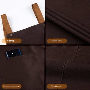 Tablier sans manches avec logo imprimé, spécial restauration, nouveau, très tendance, imperméable, anti-poussière, pour restaurant, cuisine, café - Product Image 4